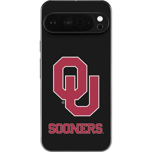 University of Oklahoma Sooners Black Pixel 9 Pro XL Skin